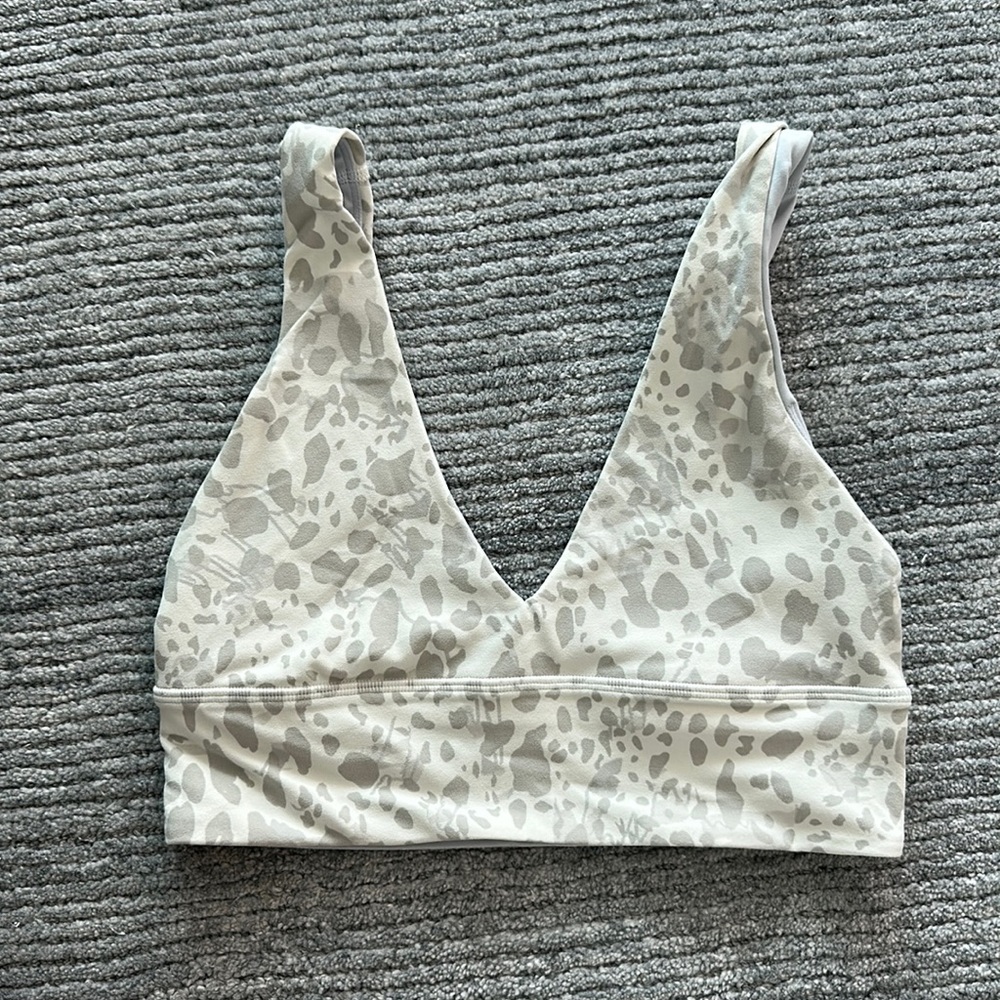 LULULEMON animal print cropped top